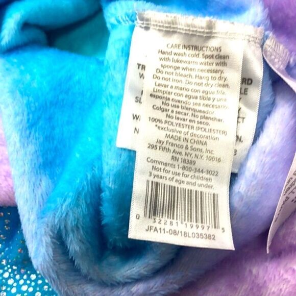 Reversible Sequin Mermaid Tail Fleece Sleeper Sleep Sack OS - Picture 6 of 8